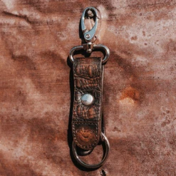 Key Chain - Brown Distressed