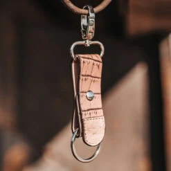 Key Chain - Pink Croco