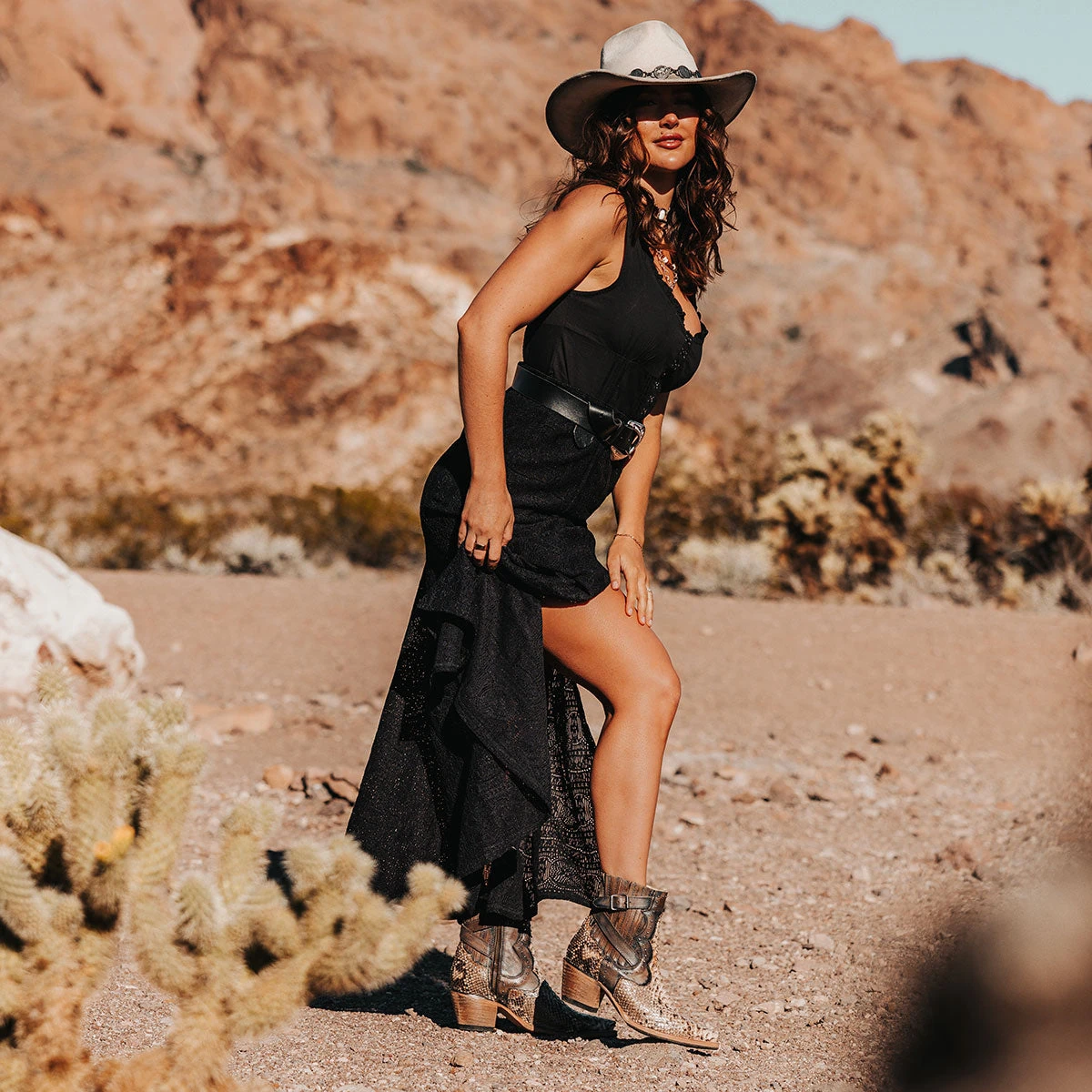 Morgan - Black/White Python - Image 2