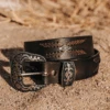 Westbound Belt - Black Distressed