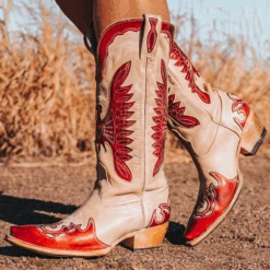 Willie - Beige/Red Multi